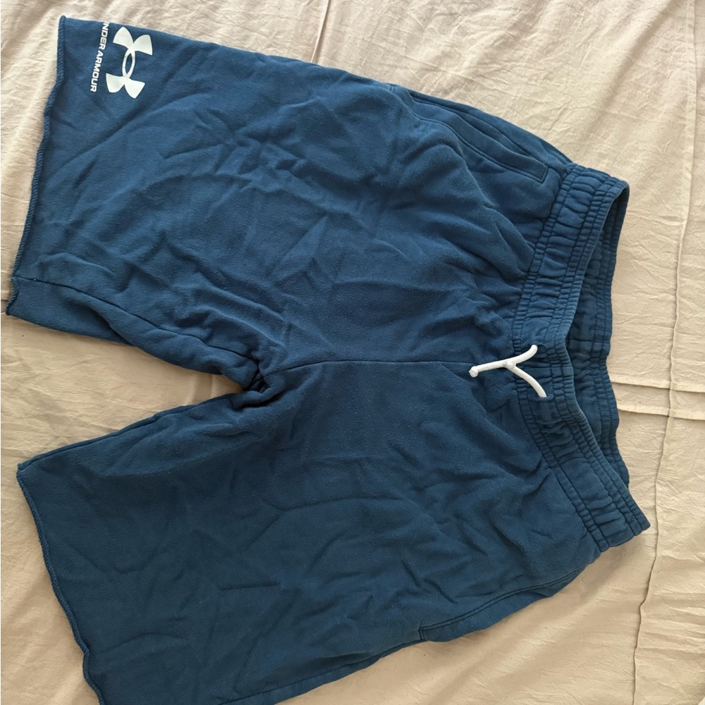 Under Armour Blue Athletic Shorts with Elastic Waistband
